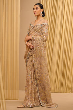 CRYSTAL EMBROIDERED SAREE