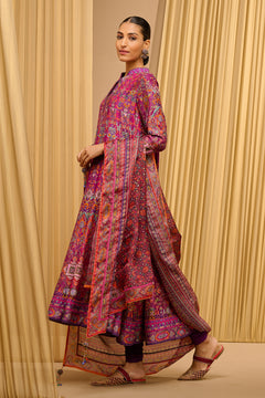 Printed Kalidar Kurta Set