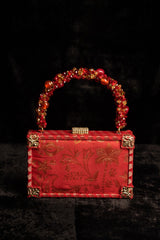 Our hand woven 'Phool Chadar' brocade case bag