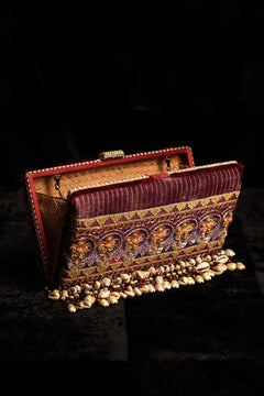 This Boho-chic clutch