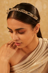 headband with beads and crystals