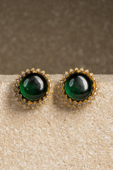 Cabochon Statement Stud