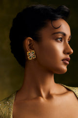 Emerald Jadau Studs