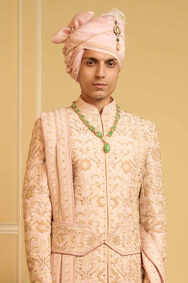 Resham Thread Embroidered Sherwani