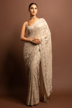 Vaani Kapoor In Chikan saree with blouse
