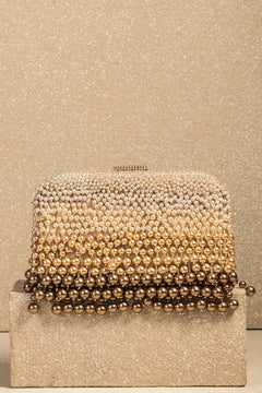 Pearl Fringe Clutch Bag