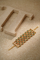 Multi Layered Emerald Bracelet