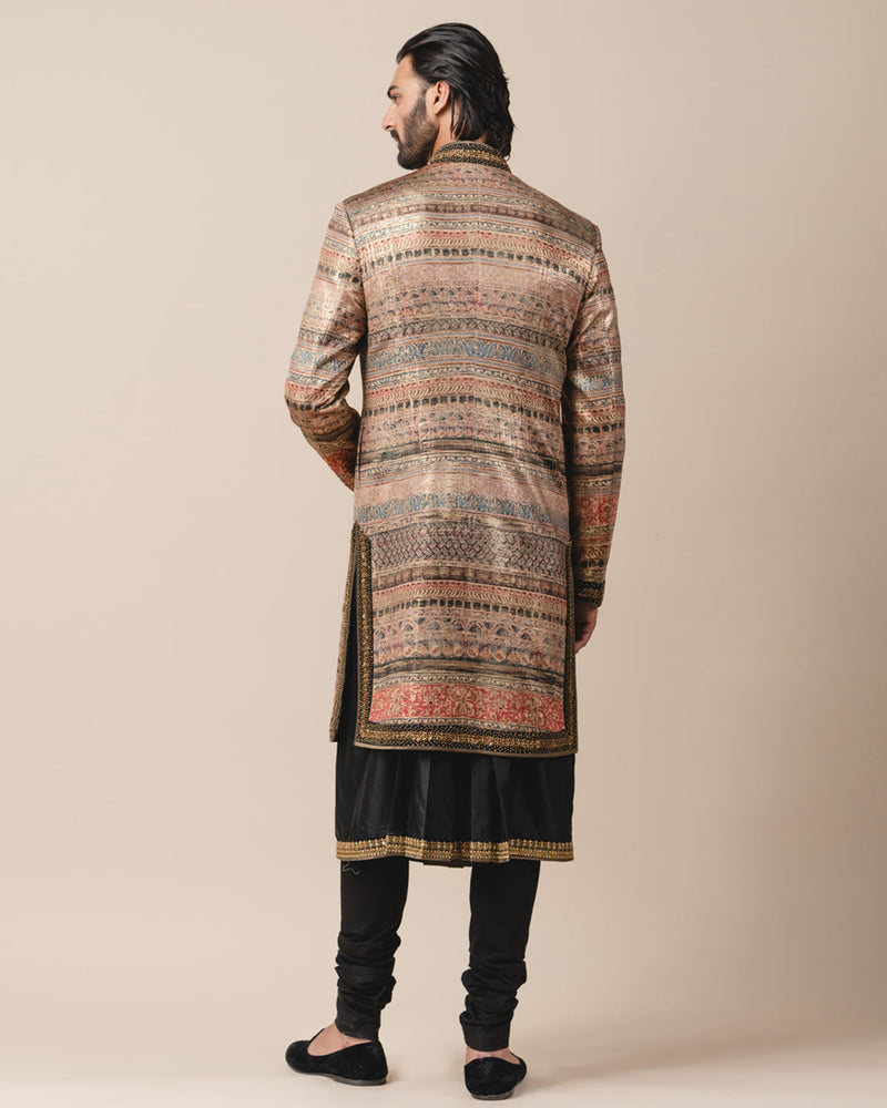 Printed Sherwani