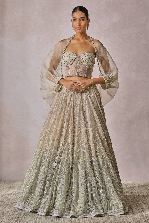 Bustier-Shirt-Lehenga