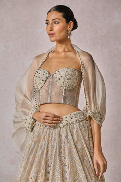 Bustier-Shirt-Lehenga