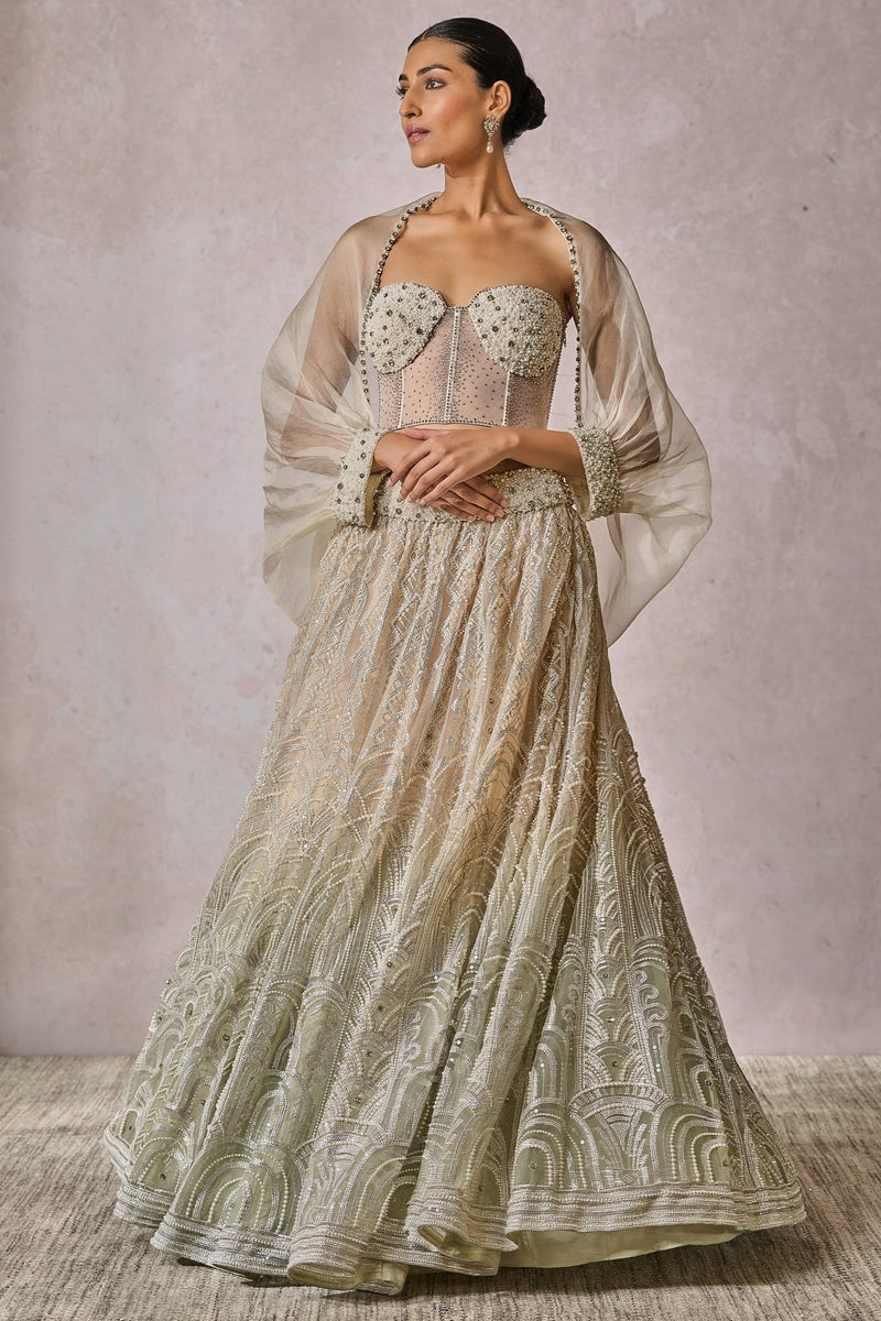 Bustier-Shirt-Lehenga