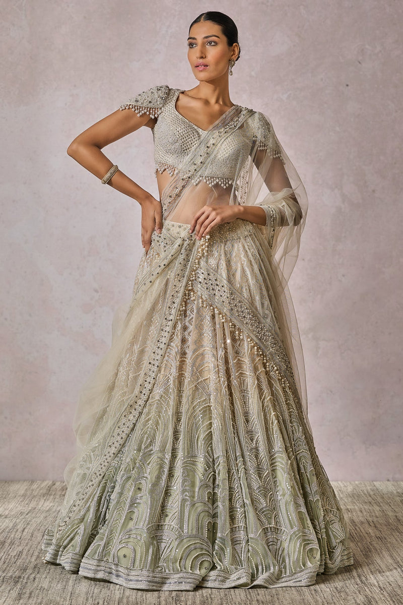 Blouse, Drape, Lehenga