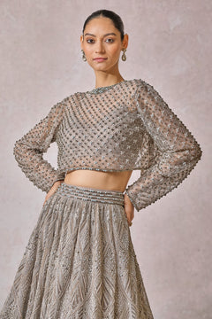 Bustier-Top-Lehenga