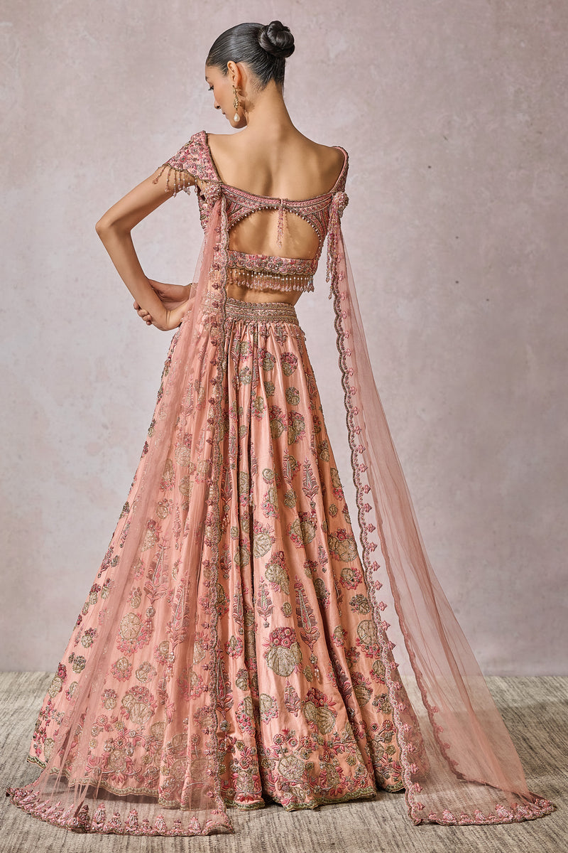 Blouse-Lehenga-Veil-Wings