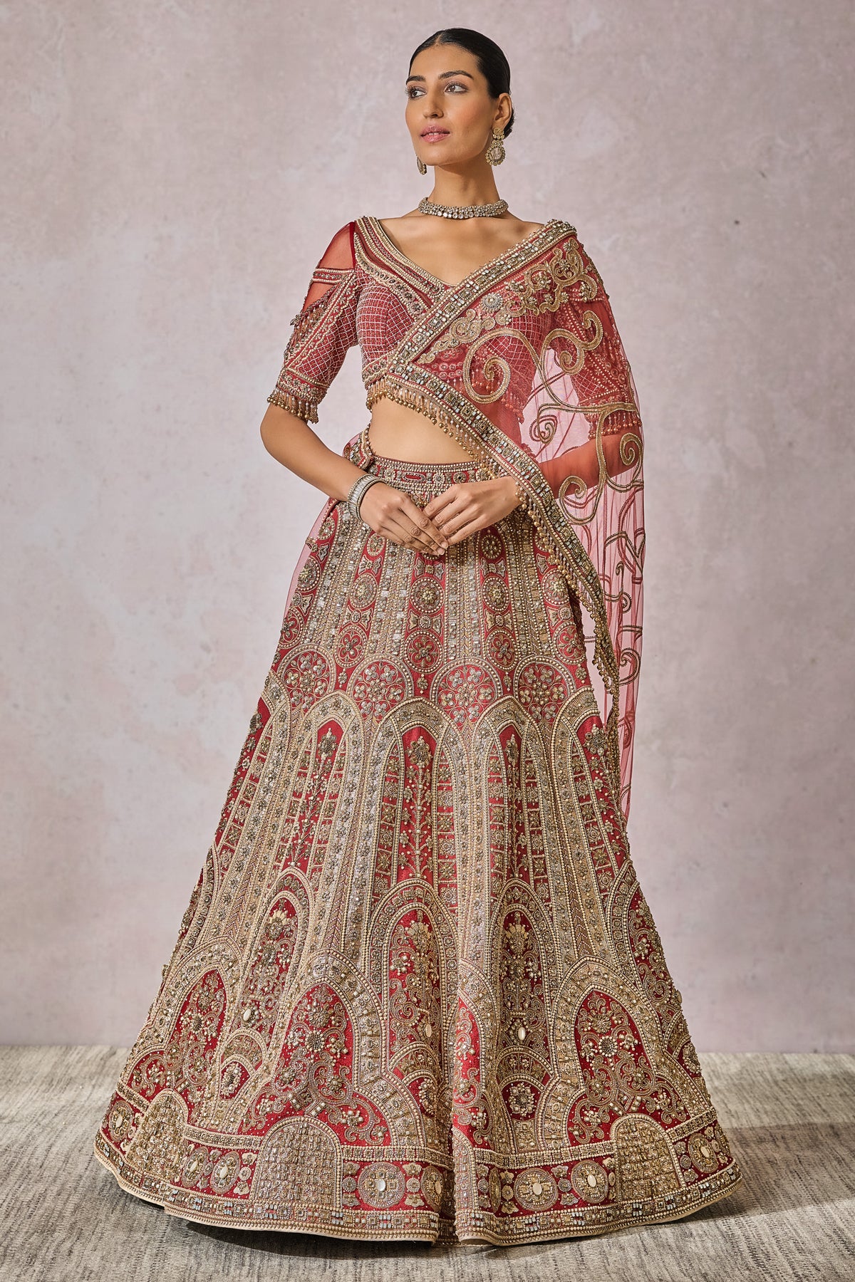 Blouse Lehenga Veil Wings