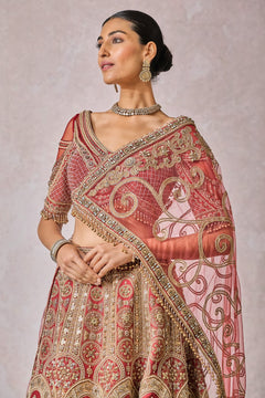 Blouse-Lehenga-Veil-Wings