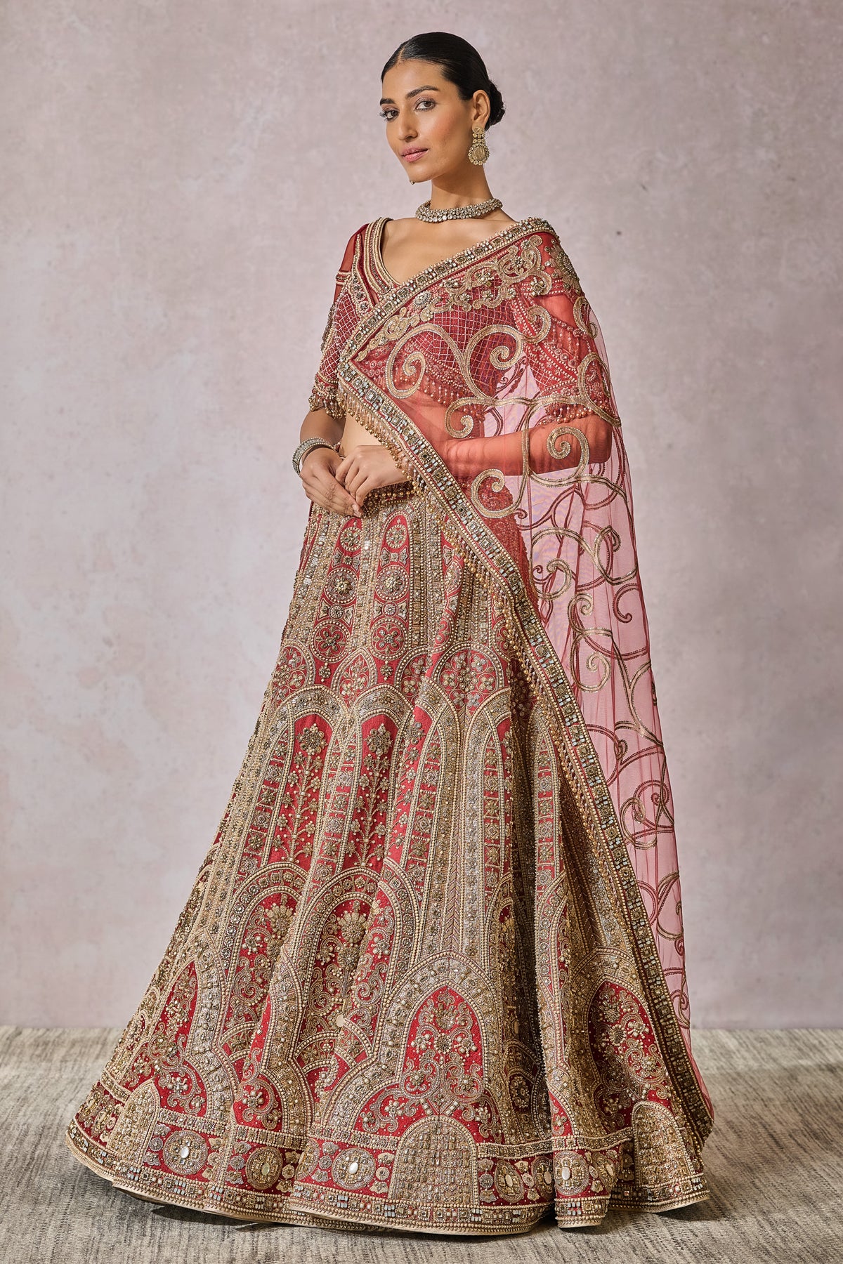 Blouse Lehenga Veil Wings