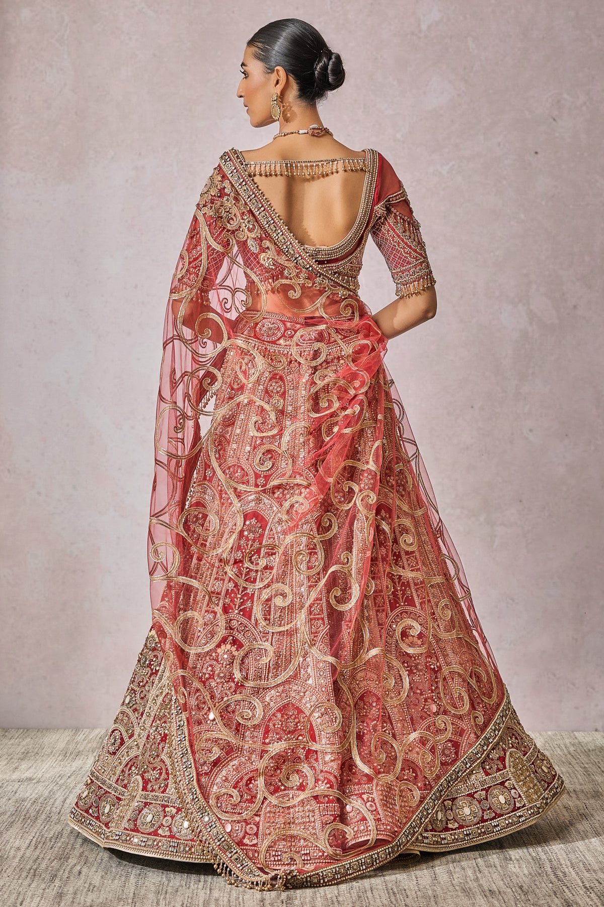 Blouse Lehenga Veil Wings