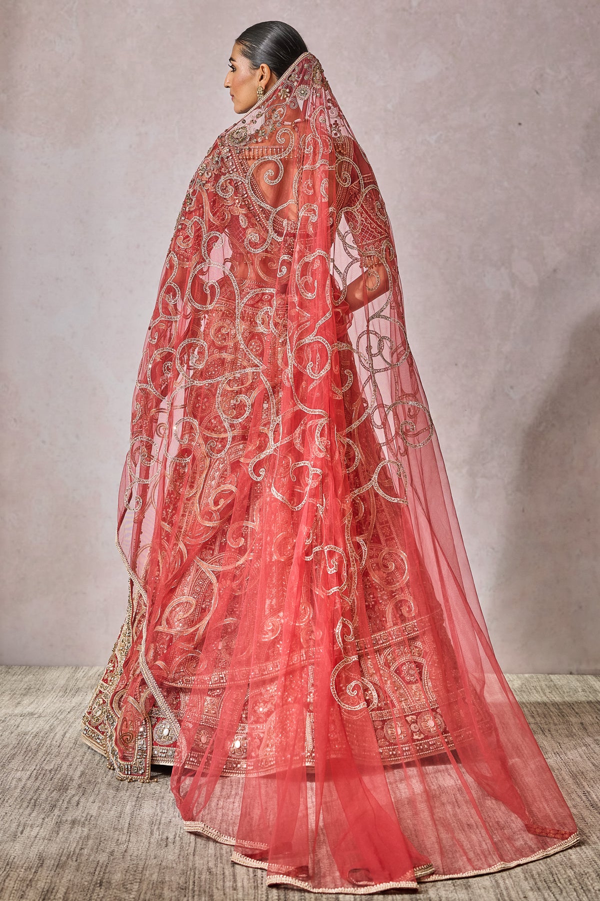 Blouse Lehenga Veil Wings
