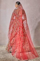 Blouse-Lehenga-Veil-Wings