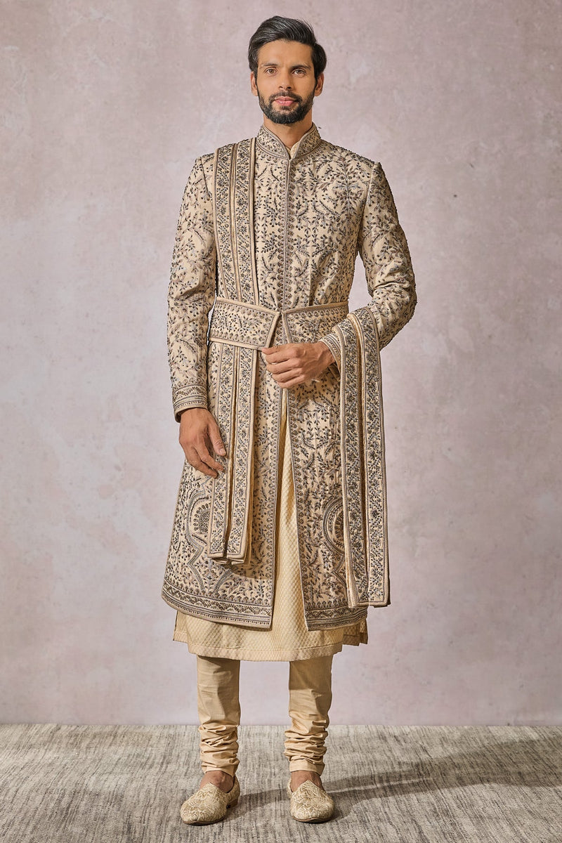 SHERWANI-KURTA-CHURIDAR-STOLE-KAMARBANDH-SAFA-JUTTI FABRIC