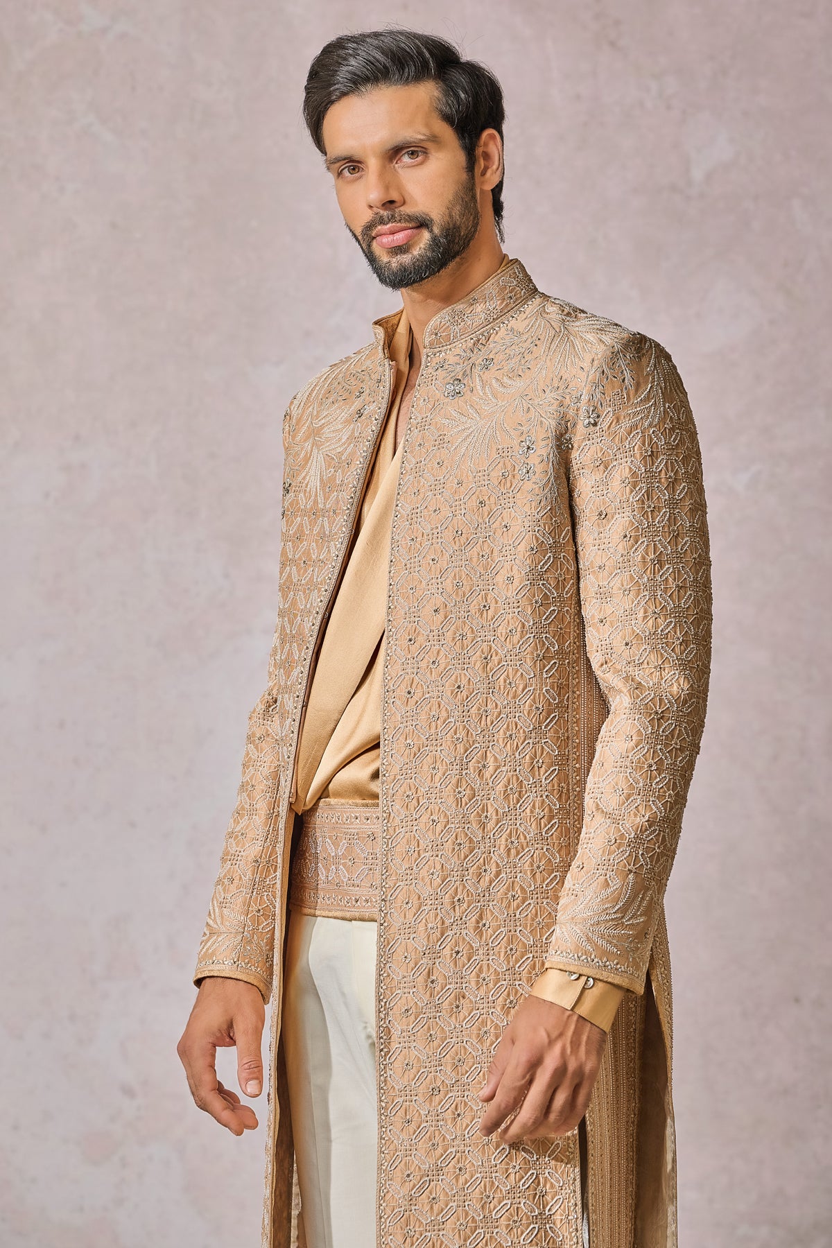 Sherwani Kamarbandh Trouser Kurta