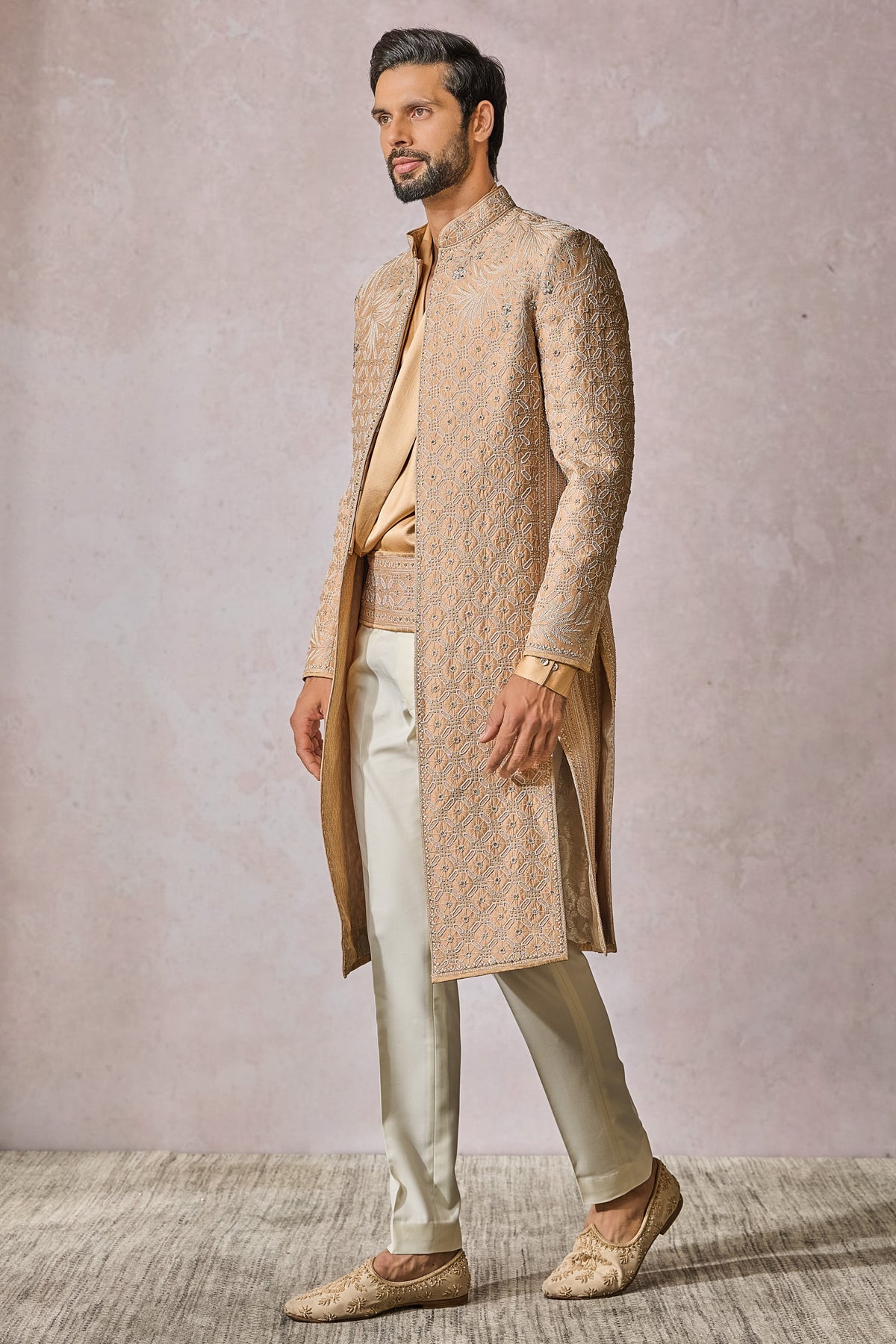 Sherwani Kamarbandh Trouser Kurta