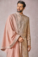 SHERWANI-KURTA-SALWAR-KAMARBANDH-STOLE-SAFA-JUTTI FABRIC