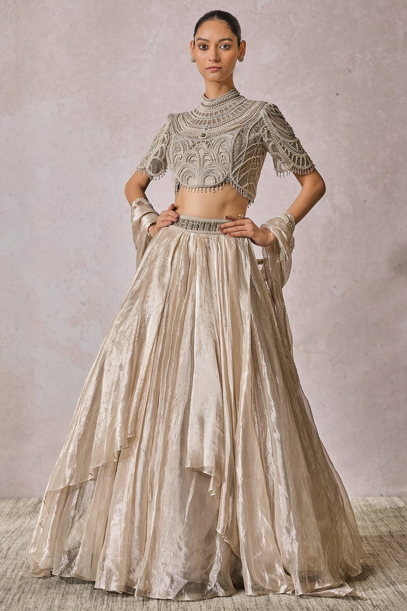 Blouse-Drape-Lehenga