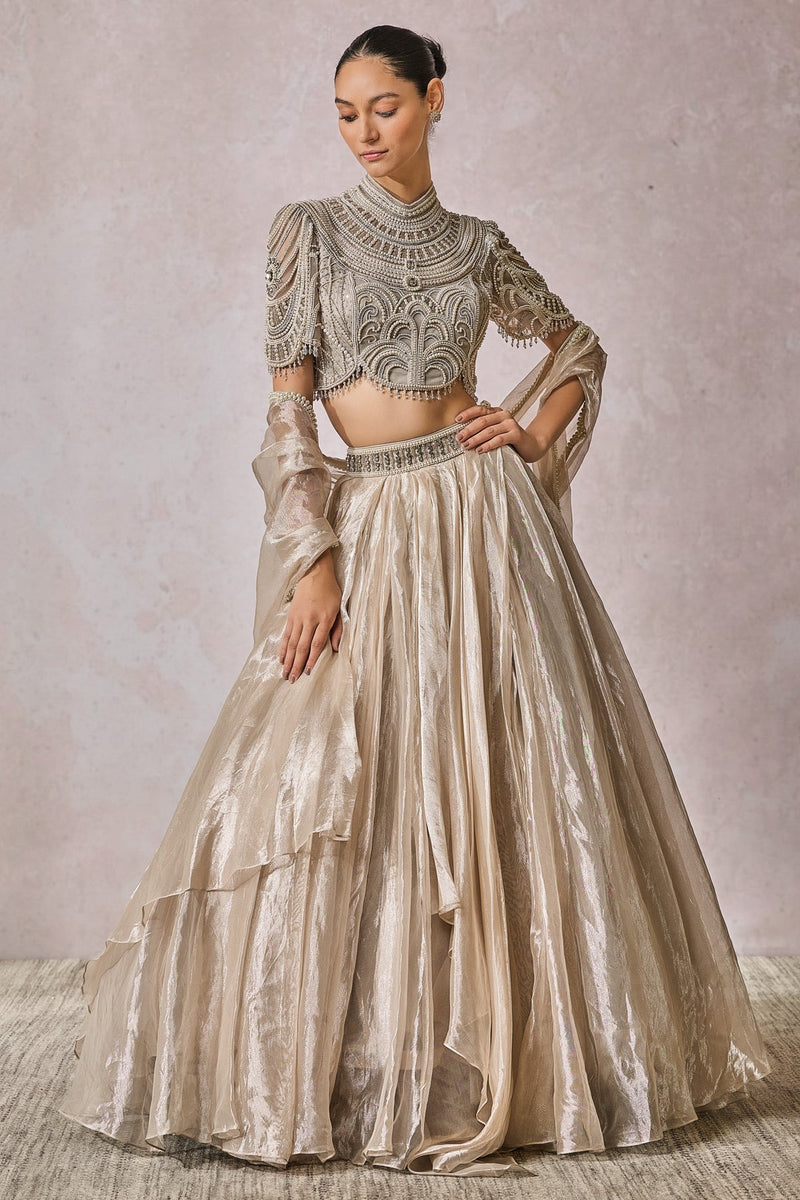 Blouse-Drape-Lehenga