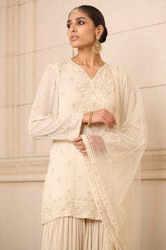 Kurti, Sharara, and Dupatta