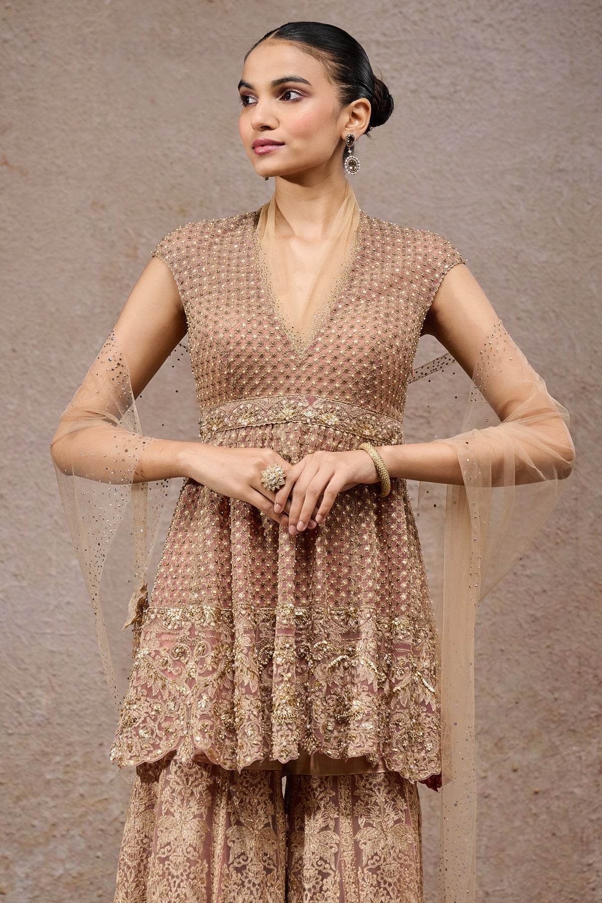 Mughal Embroidered Sharara