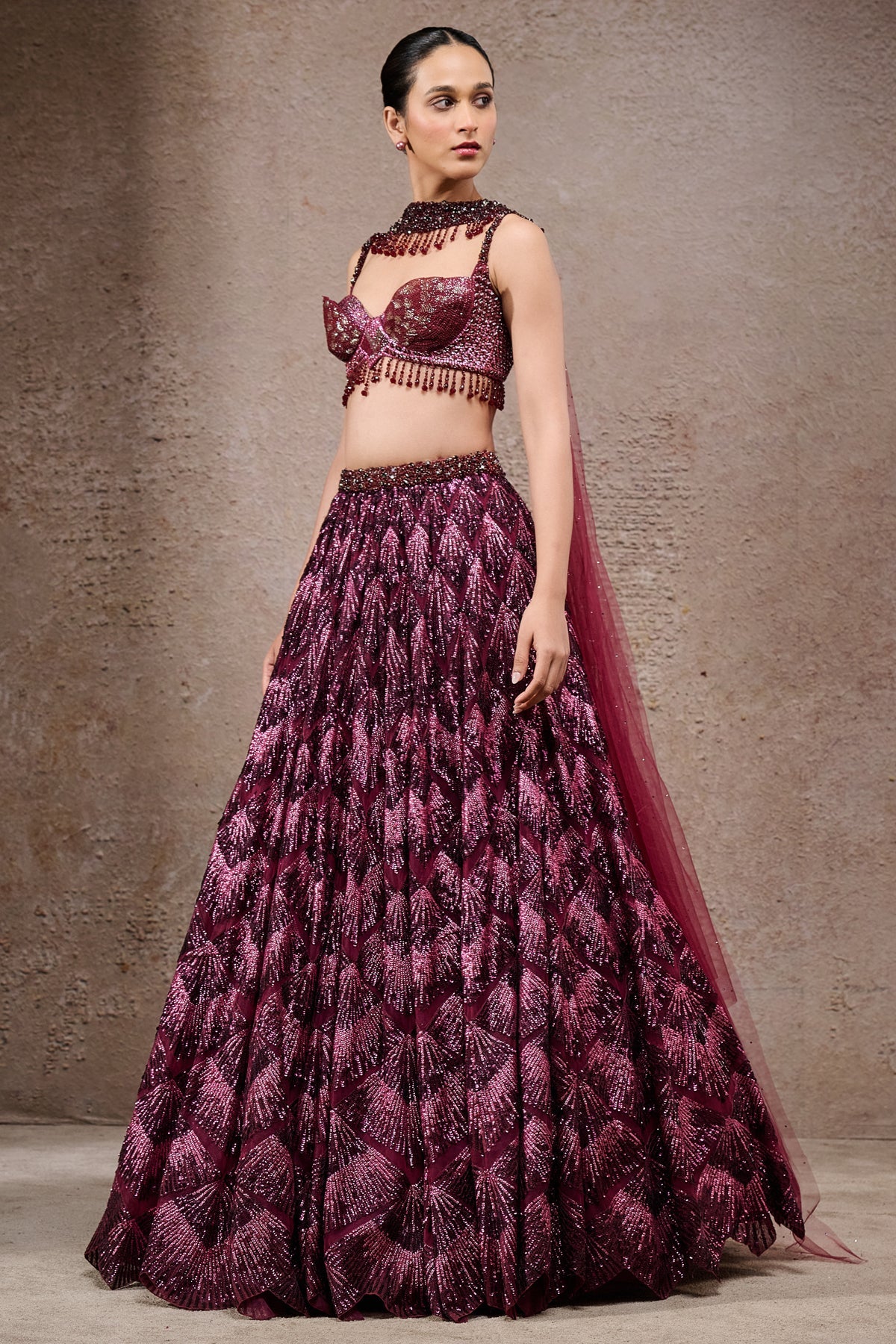 Sequin Embroidered Lehenga