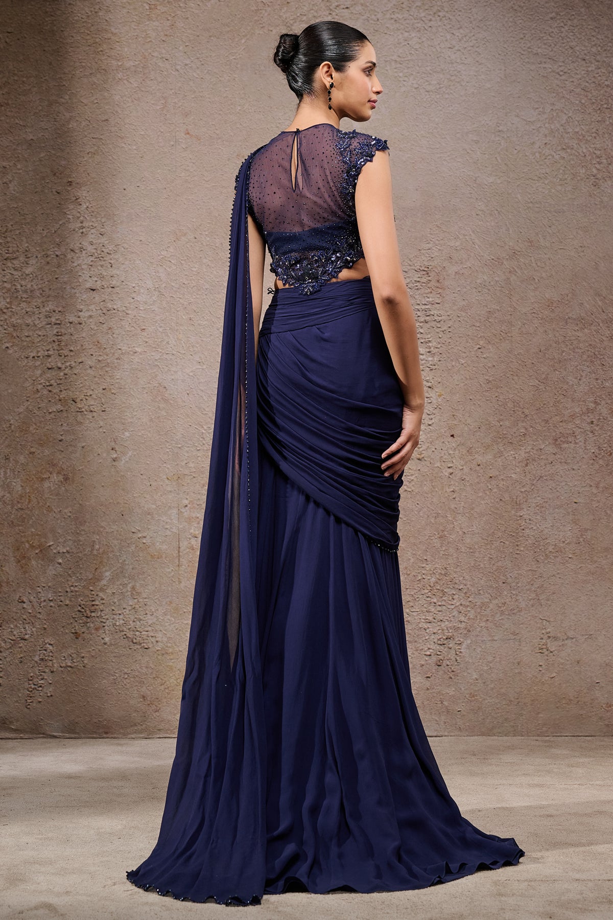 Concept Saree With Embroidered Blouse