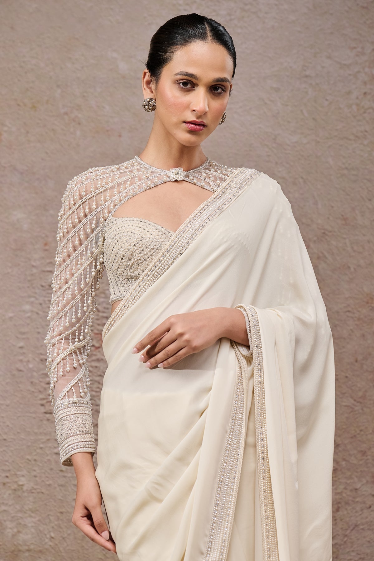 Golden Light Classic Georgette Saree