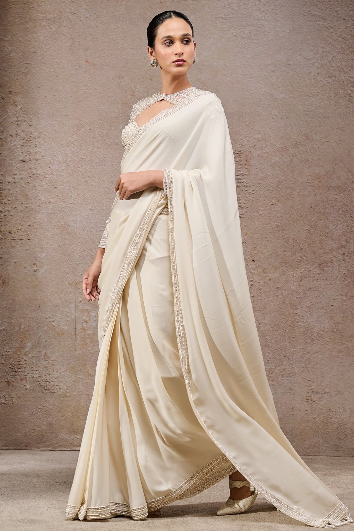 Golden Light Classic Georgette Saree