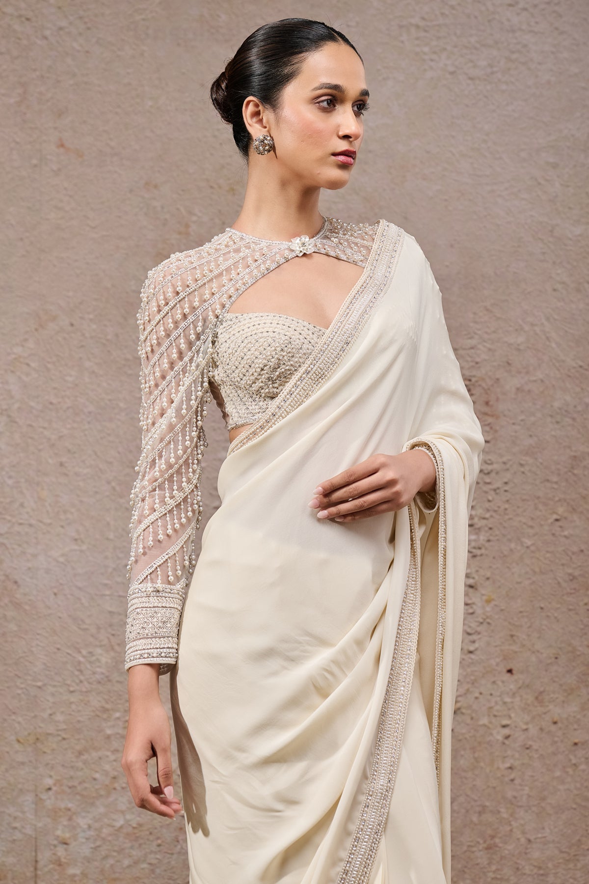 Golden Light Classic Georgette Saree
