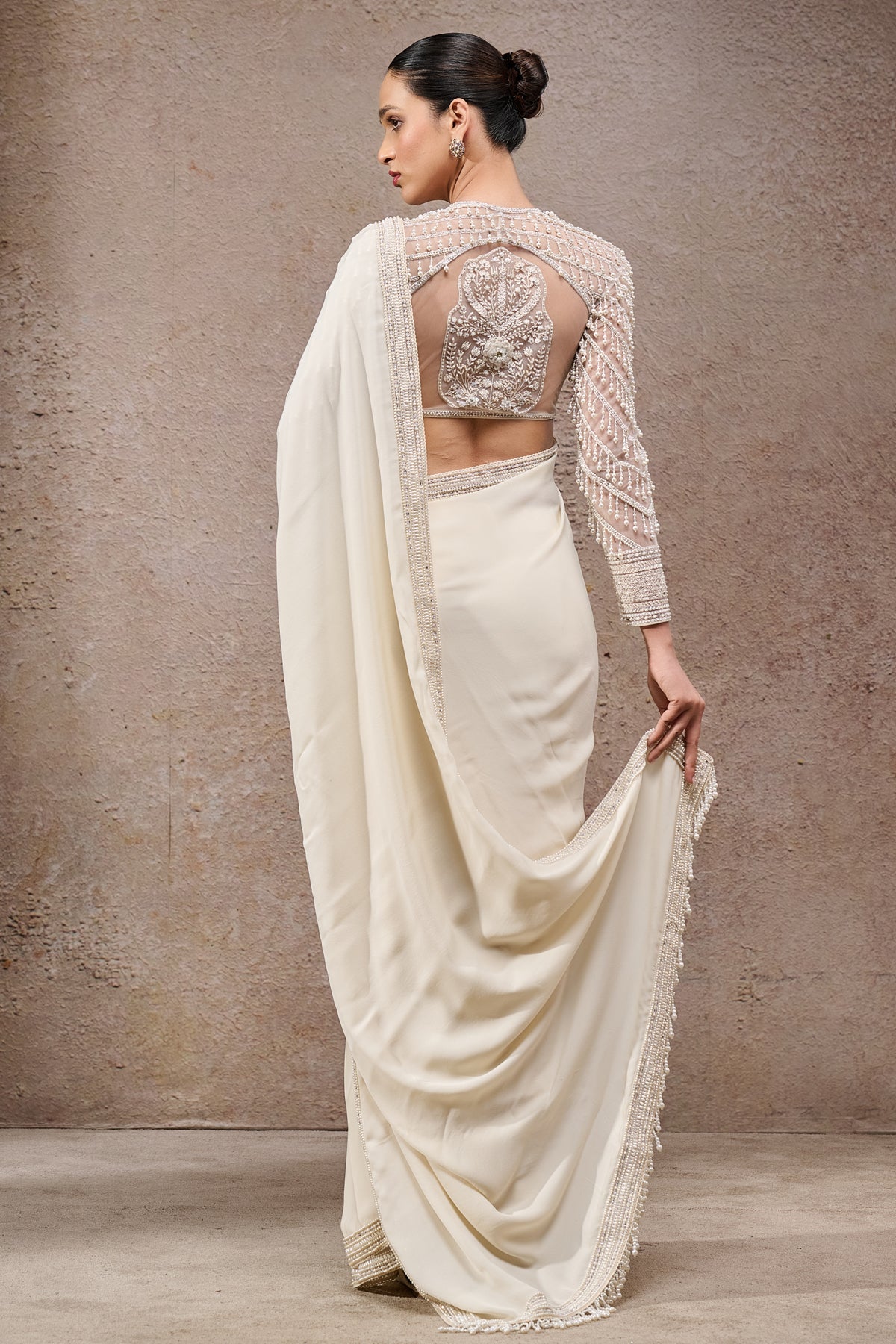 Golden Light Classic Georgette Saree