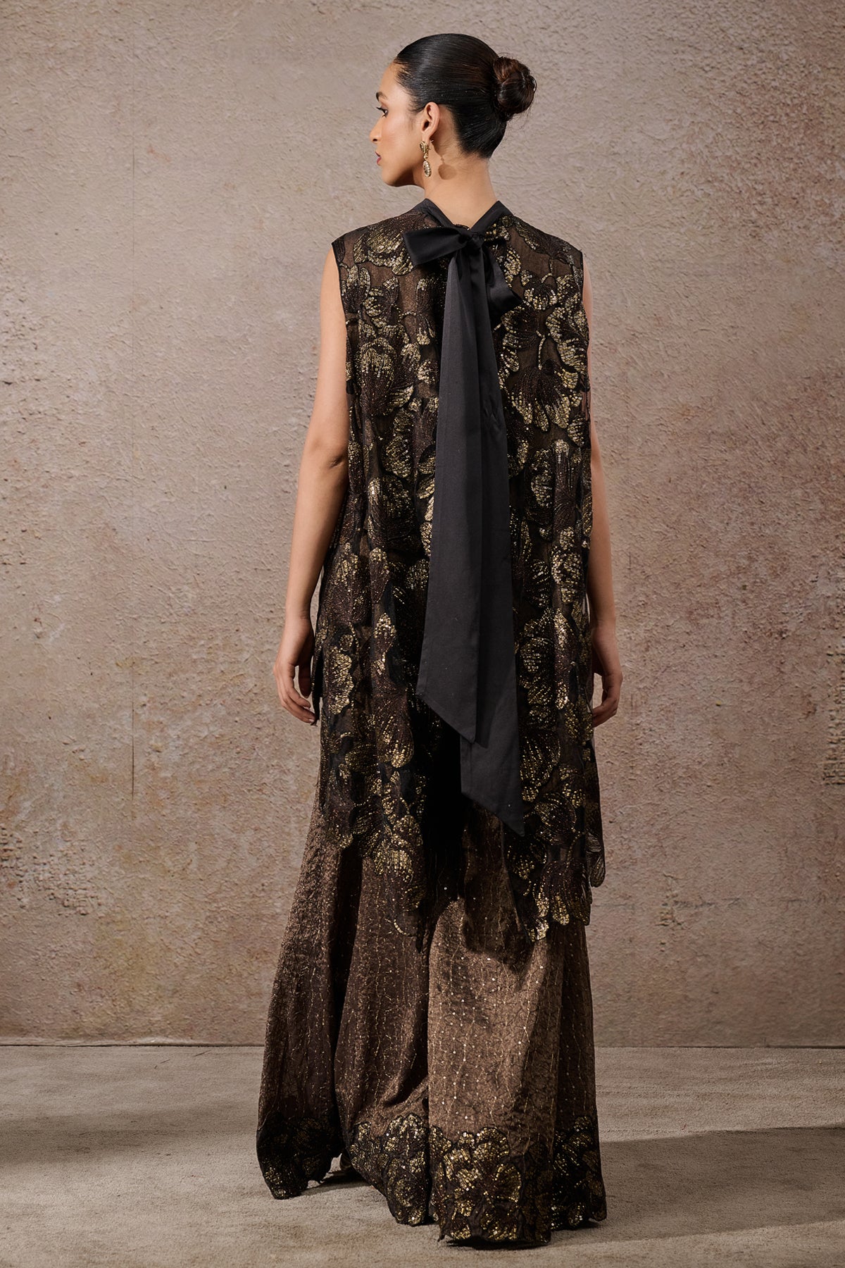 Floral Overlap Sharara Set