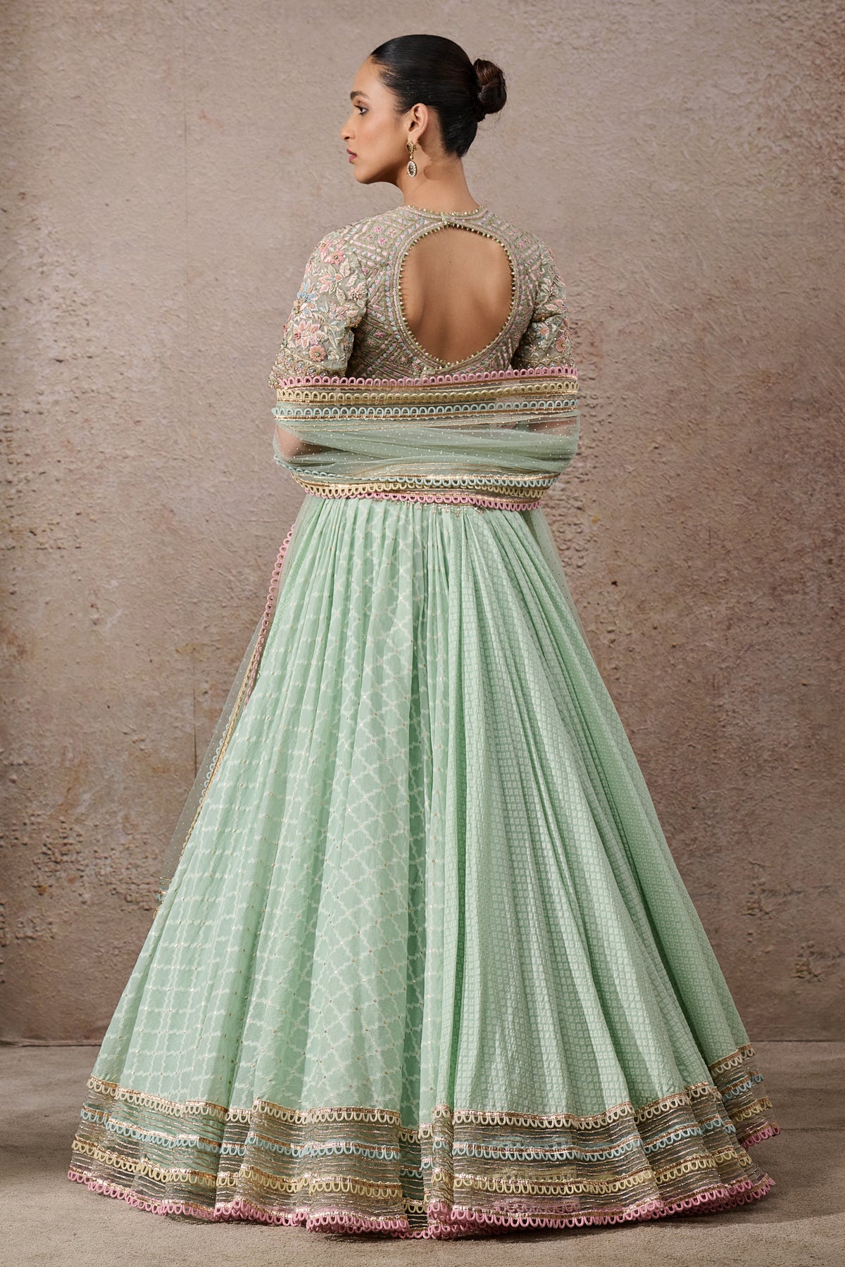 Floral Textile Lehenga Set