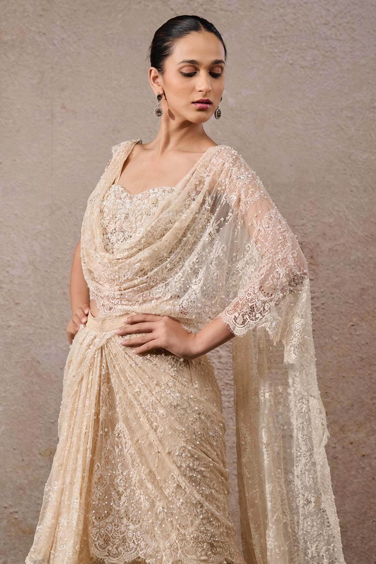 Lace Concept Saree