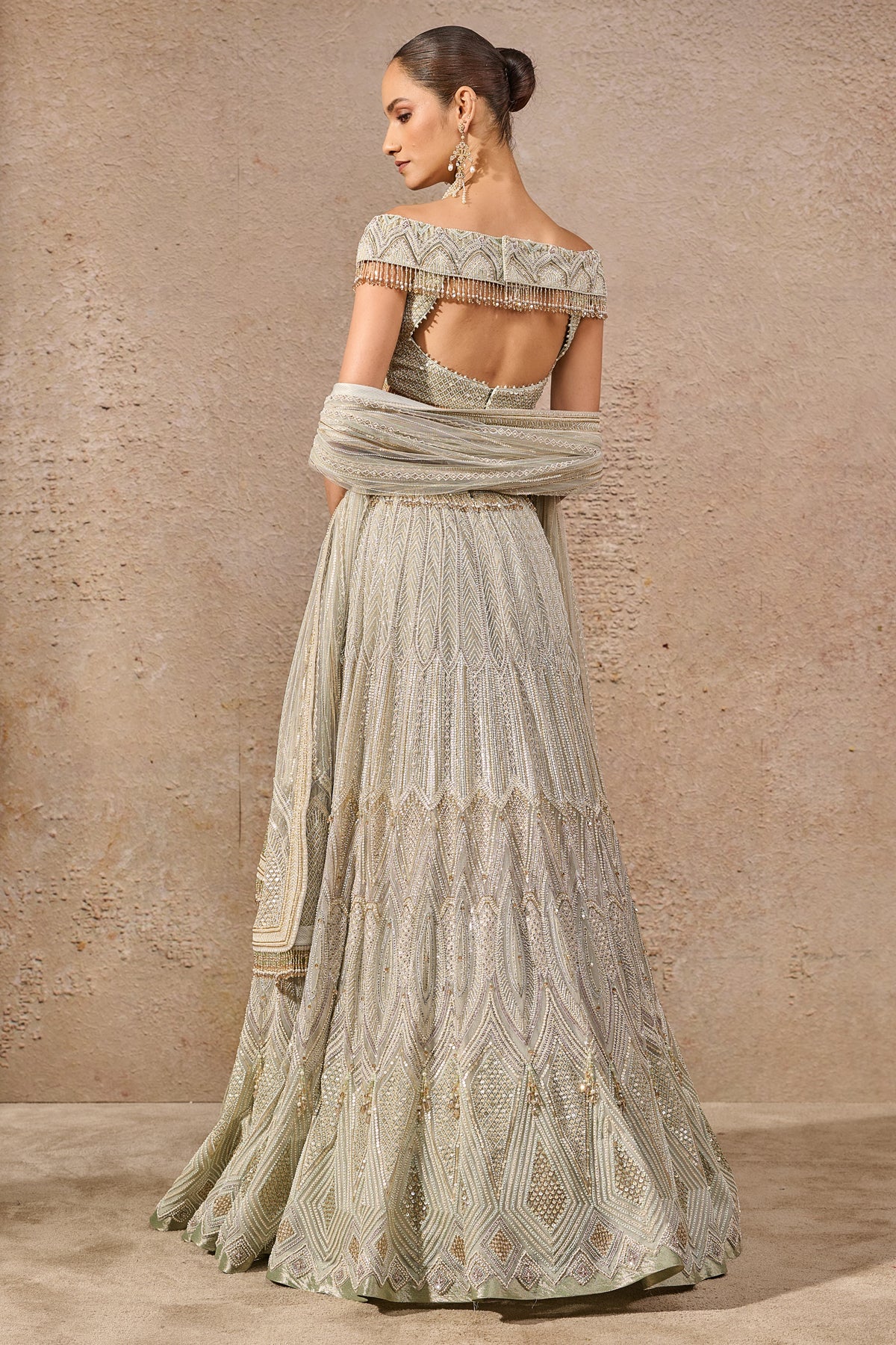 Hand Embroidered Resham & Sequin Lehenga