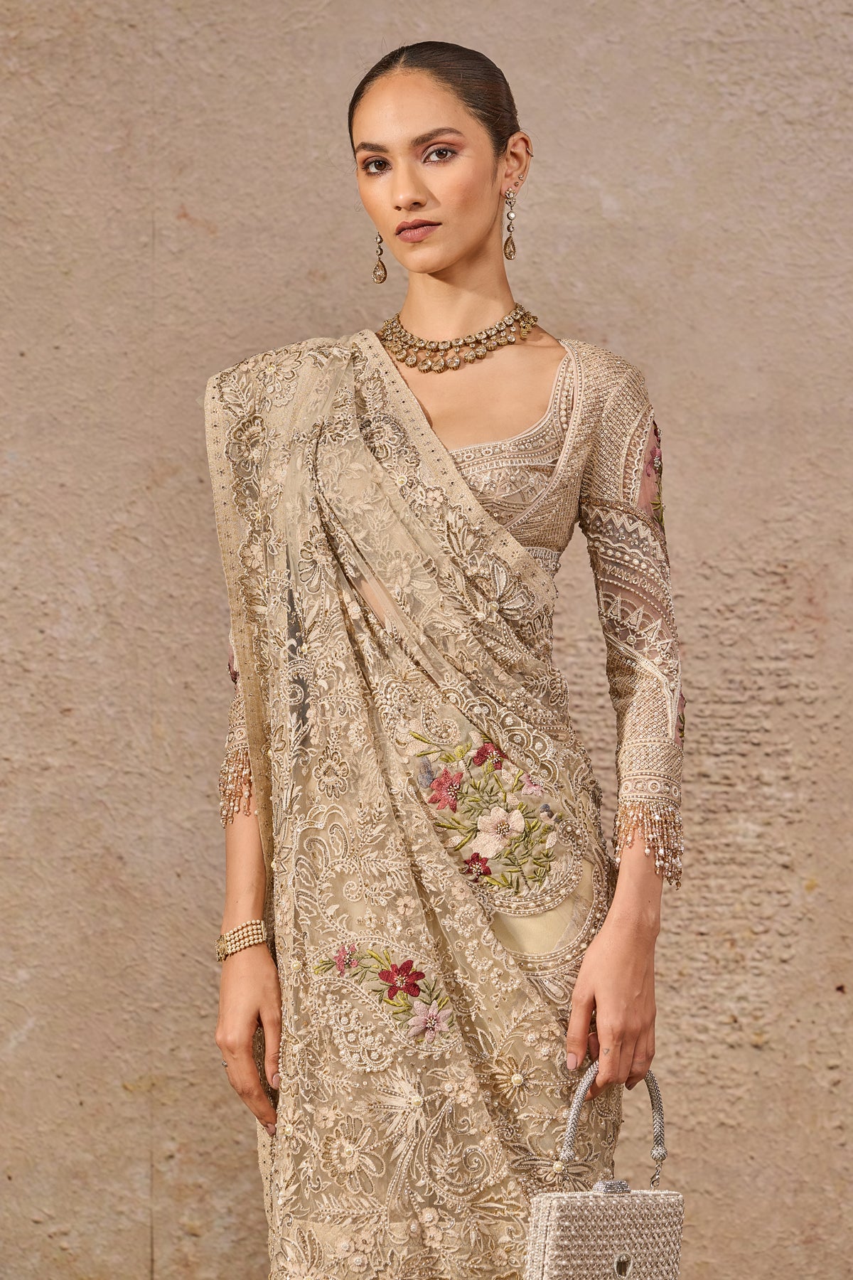 Timeless Resham Embroidered Saree