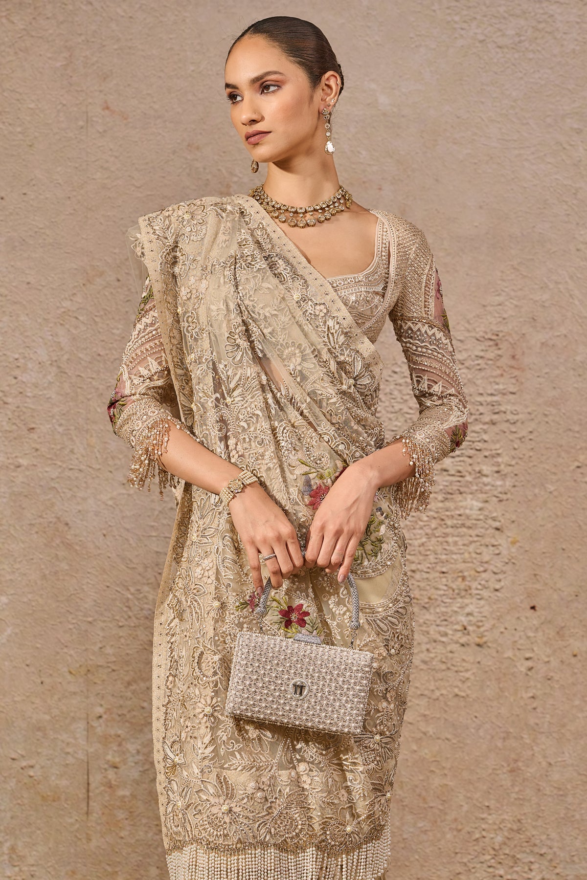 Timeless Resham Embroidered Saree