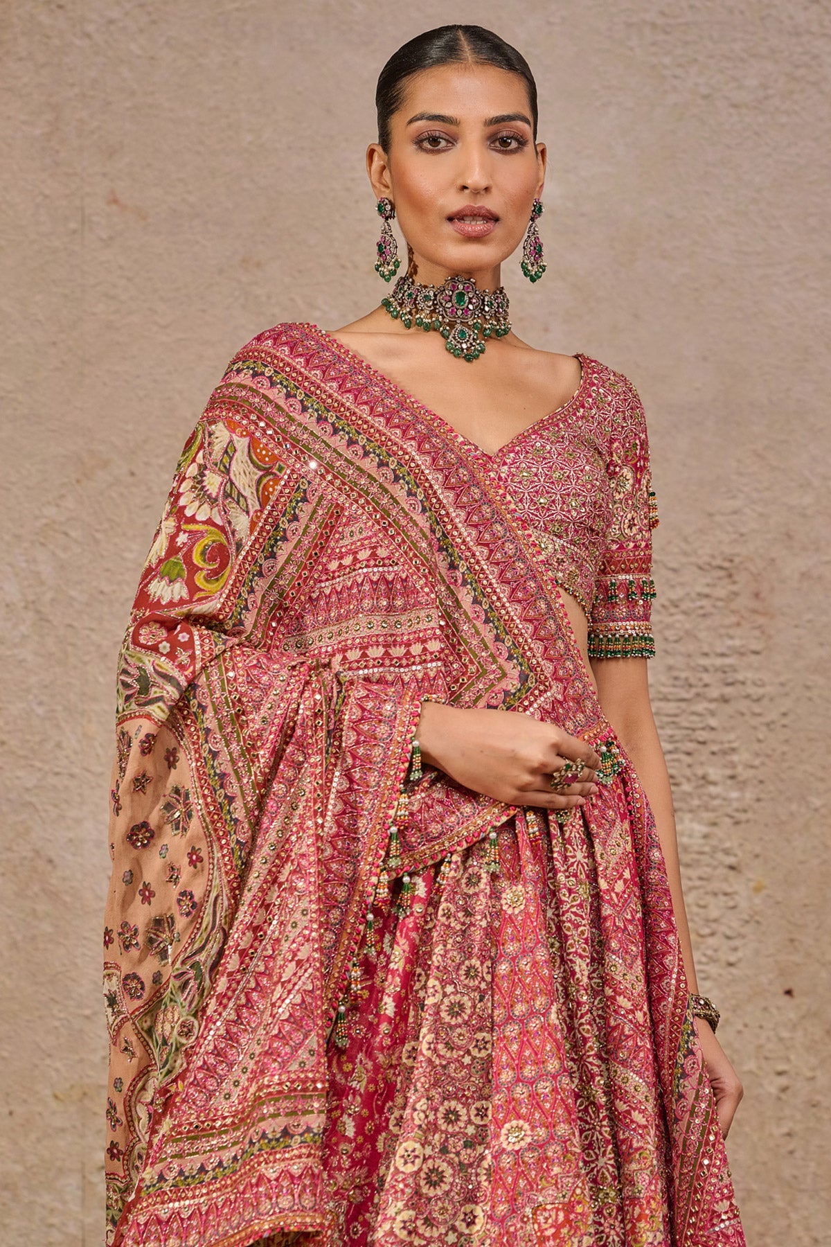 Timeless Kashida Embroidered Bridal Lehenga