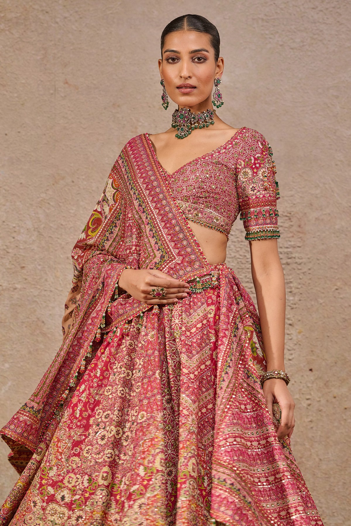 Timeless Kashida Embroidered Bridal Lehenga
