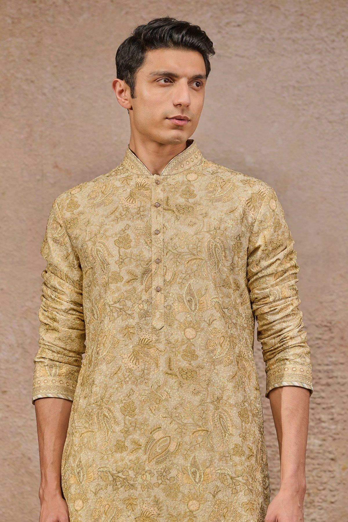 Textured Floral Kurta