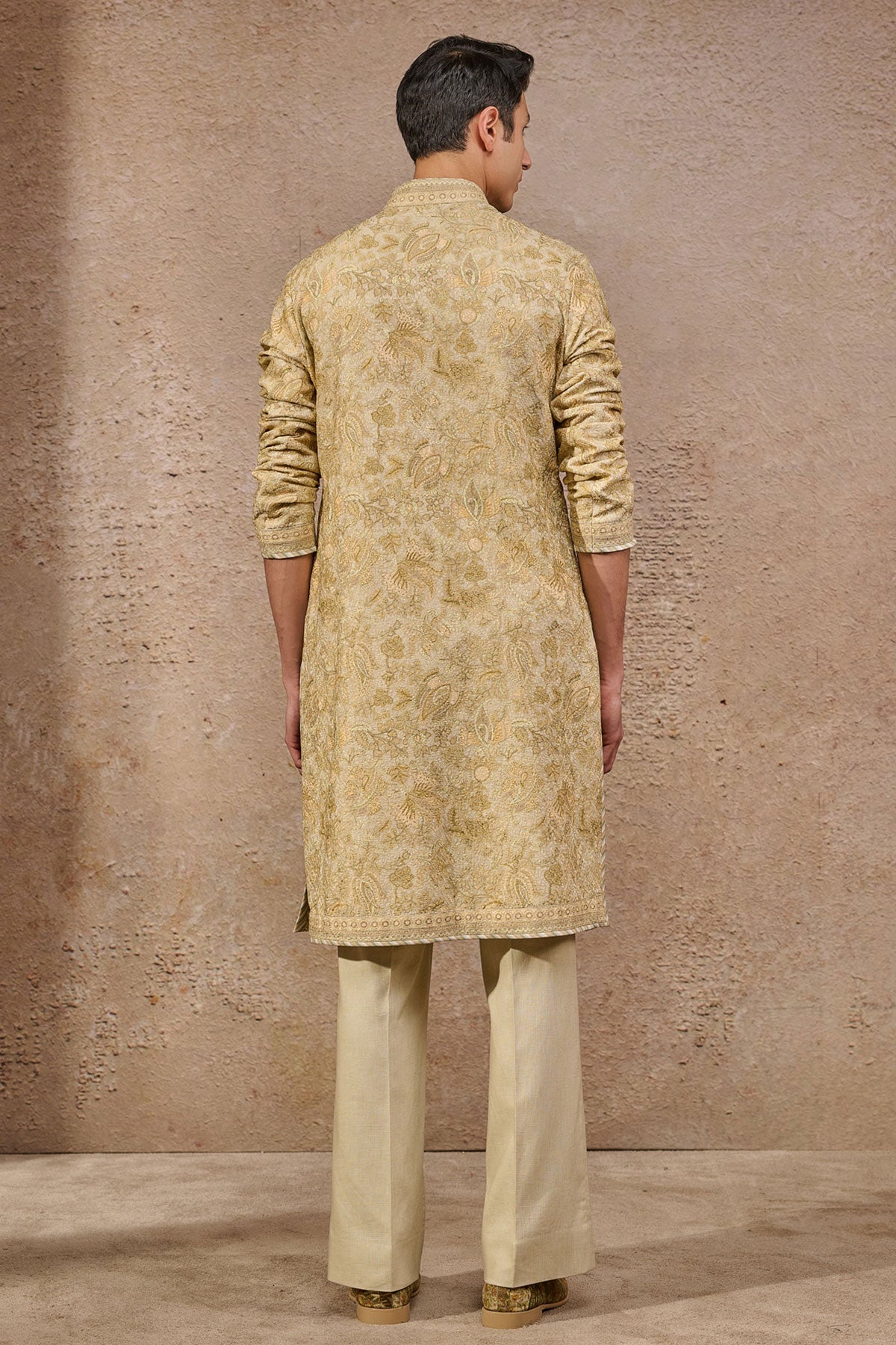 Textured Floral Kurta