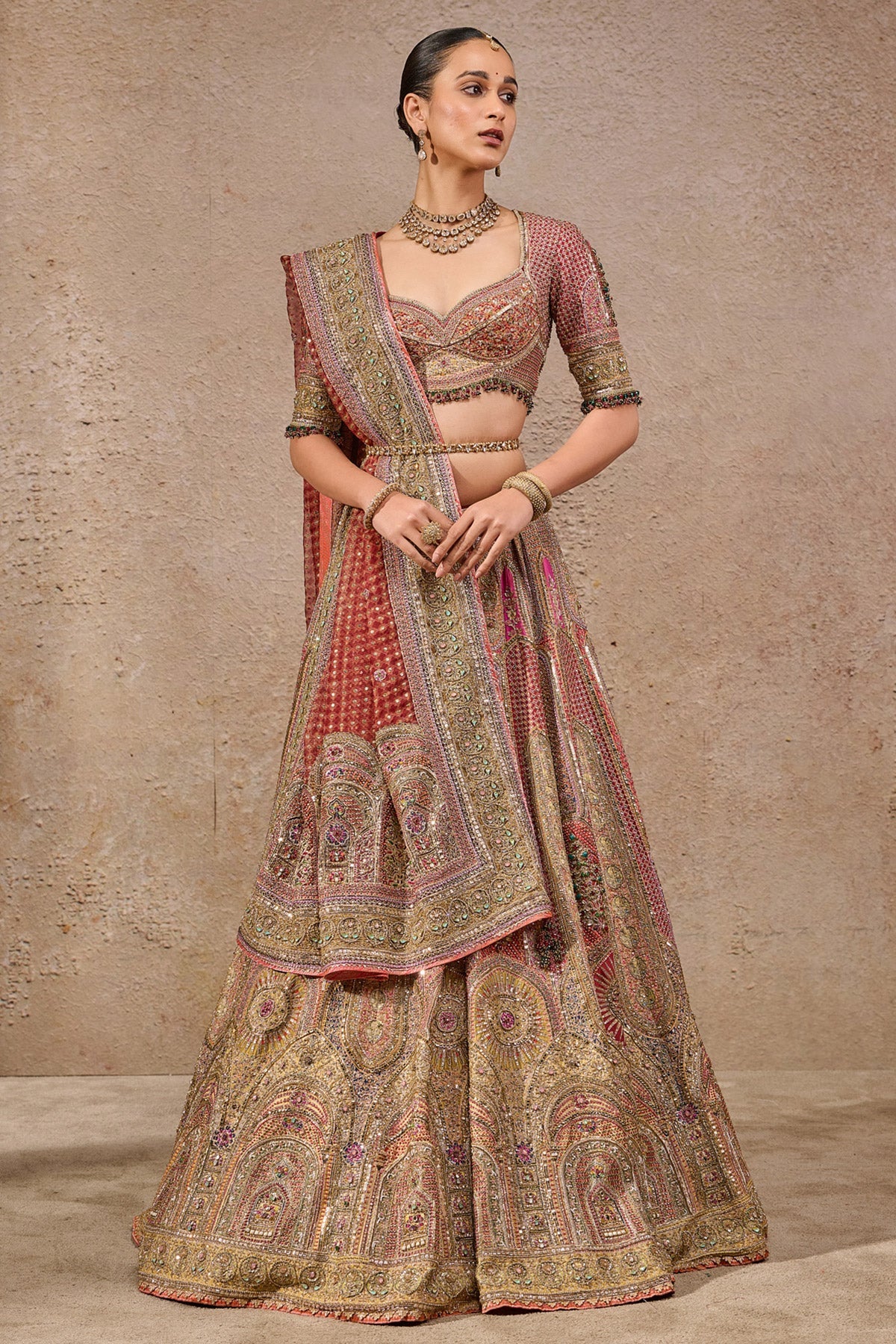 Navratna Bridal Lehenga