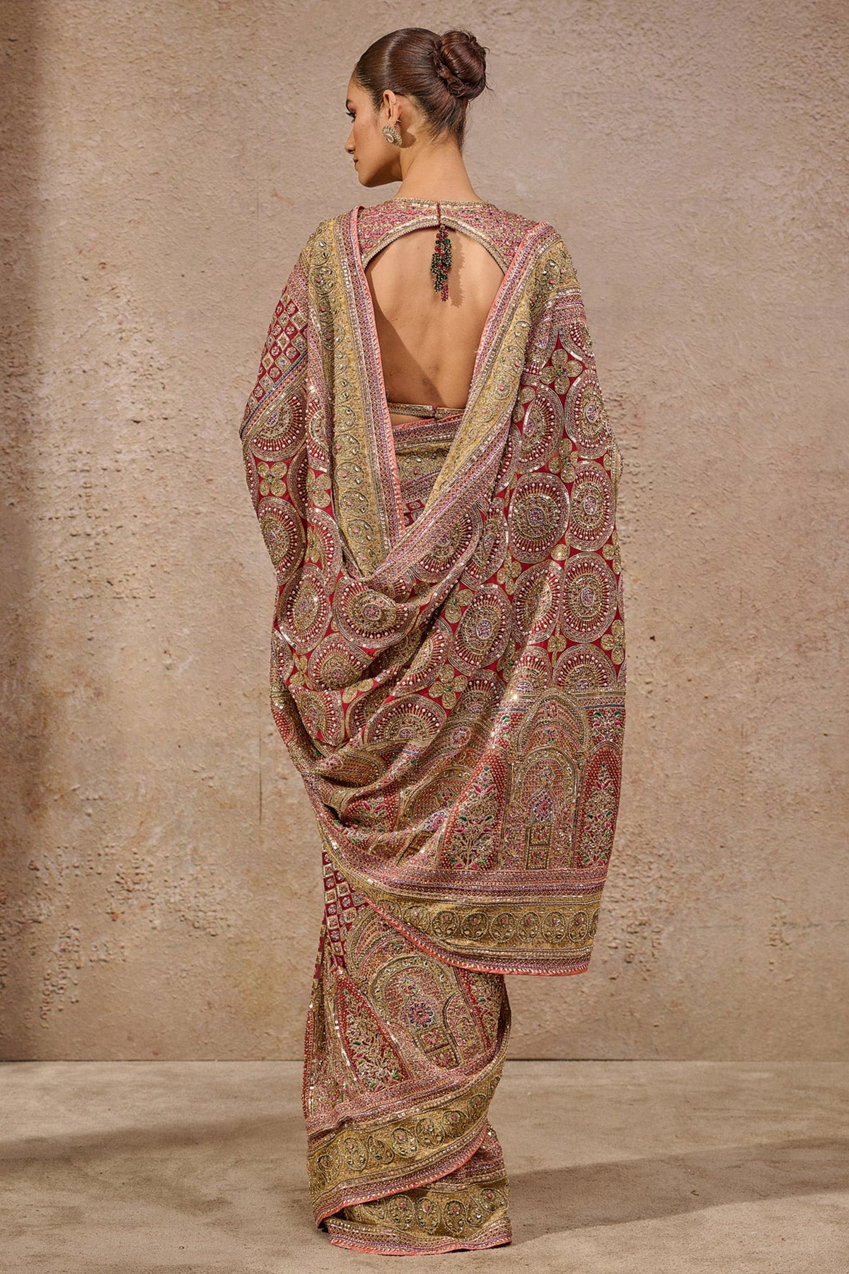 Navratna Bejewelled Saree